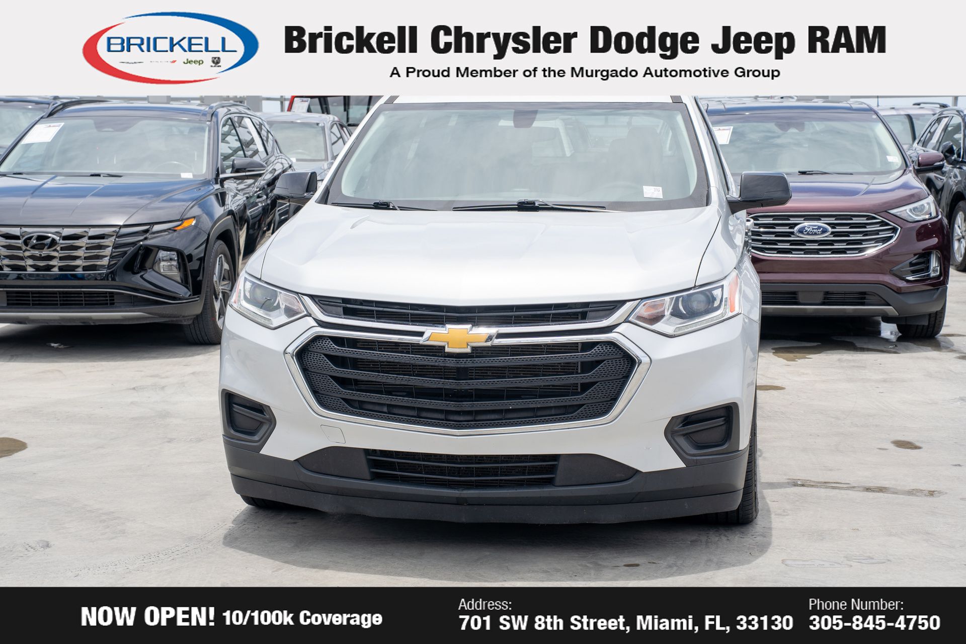 Used 2020 Chevrolet Traverse LS with VIN 1GNERFKW4LJ146648 for sale in Miami, FL