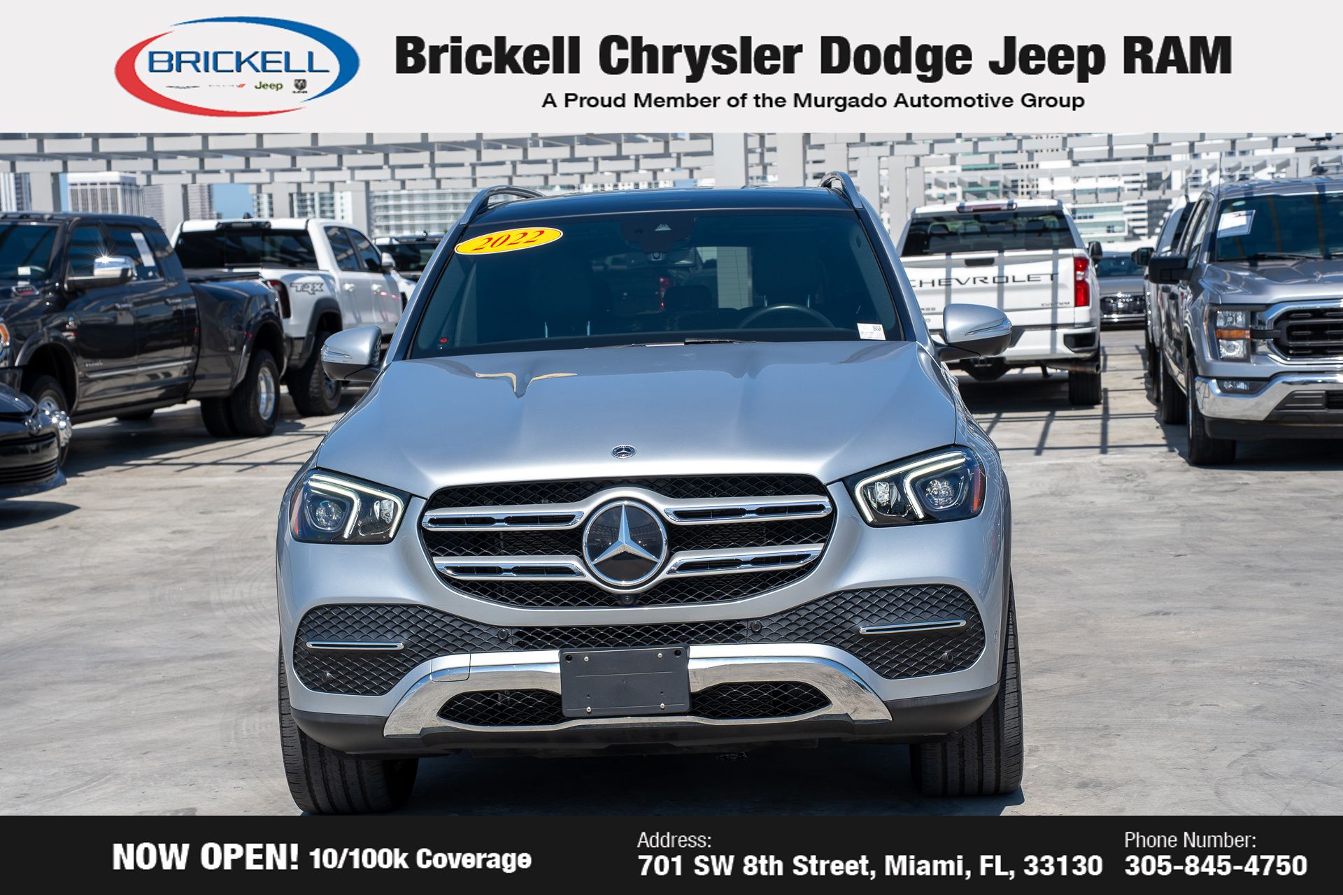 Used 2022 Mercedes-Benz GLE GLE350 with VIN 4JGFB4KB0NA612836 for sale in Miami, FL
