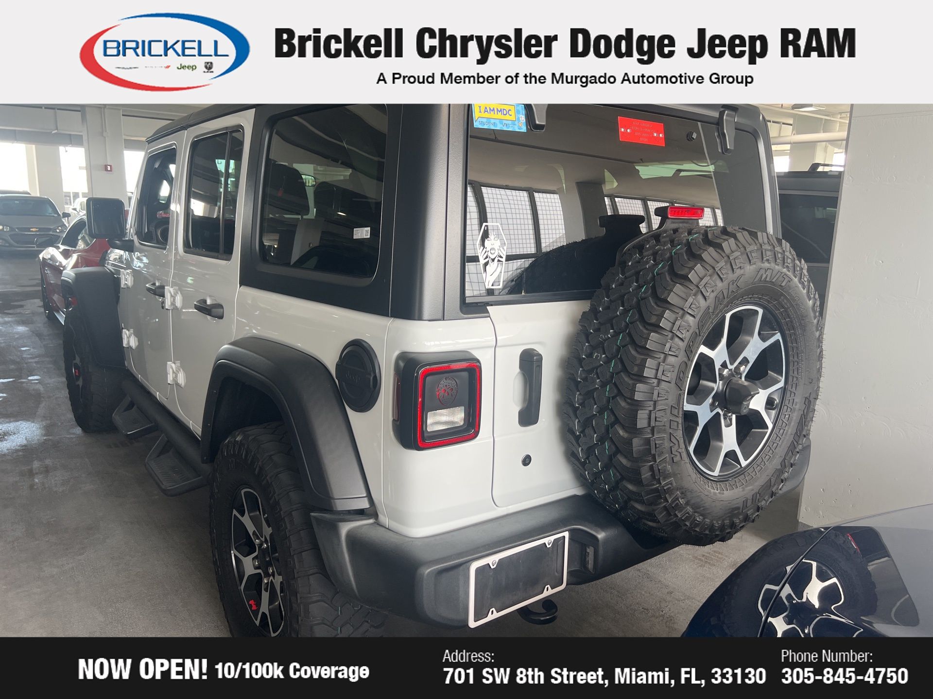 Used 2019 Jeep Wrangler Unlimited Sport S with VIN 1C4HJXDG3KW516627 for sale in Miami, FL