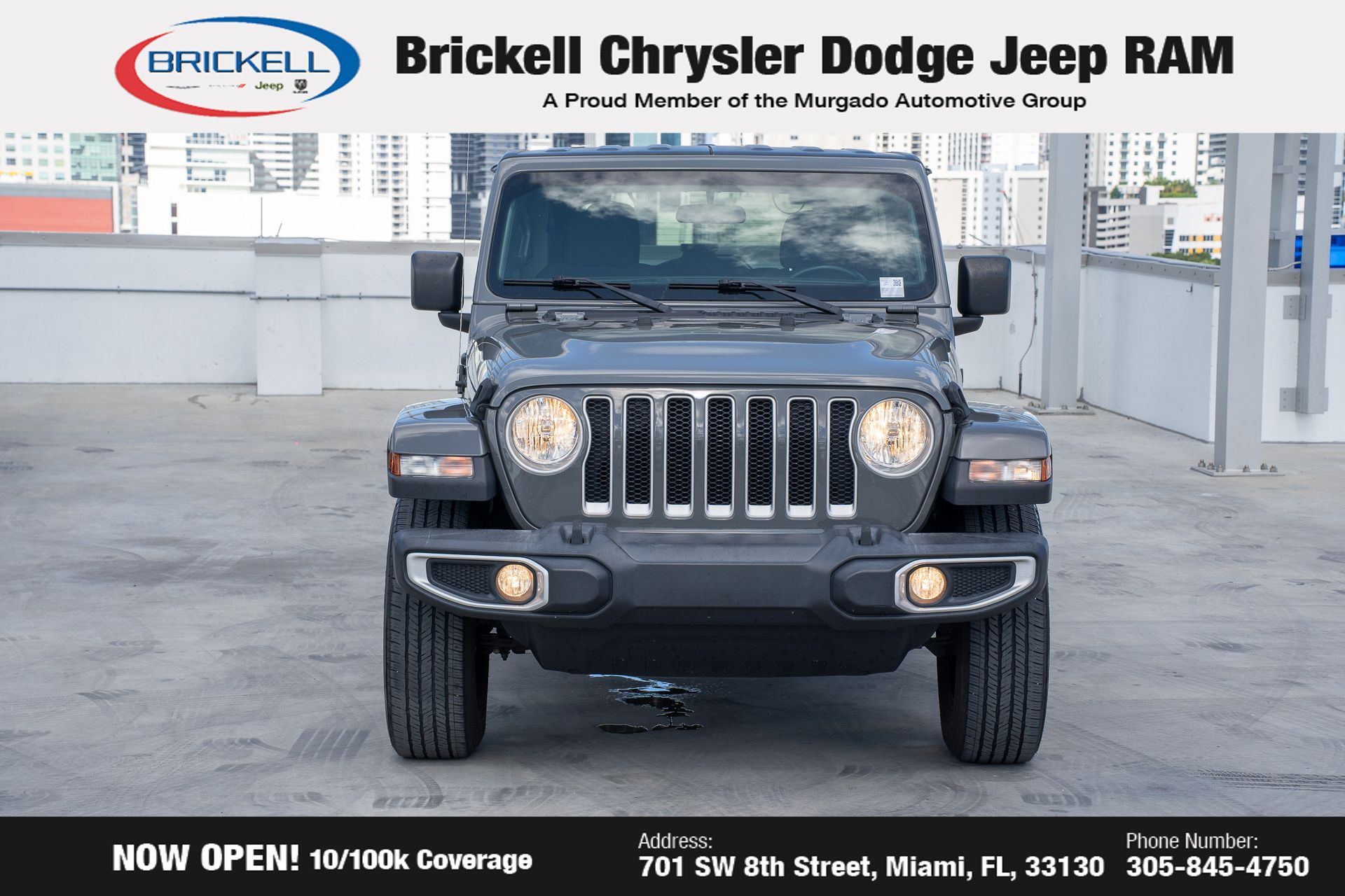 Used 2021 Jeep Wrangler Unlimited Sahara with VIN 1C4HJXEN5MW836662 for sale in Miami, FL