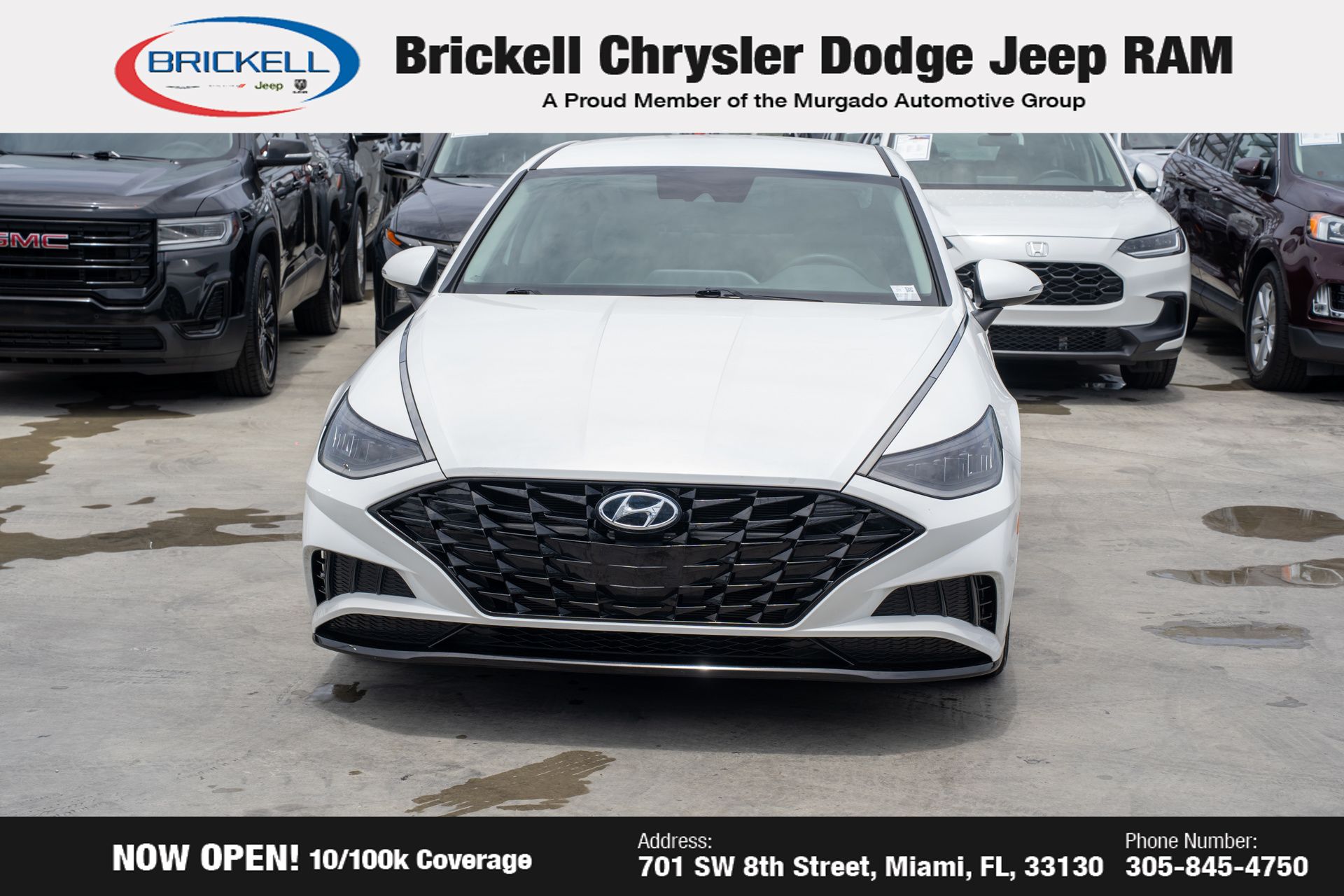 Used 2021 Hyundai Sonata SEL with VIN KMHL64JAXMA161638 for sale in Miami, FL