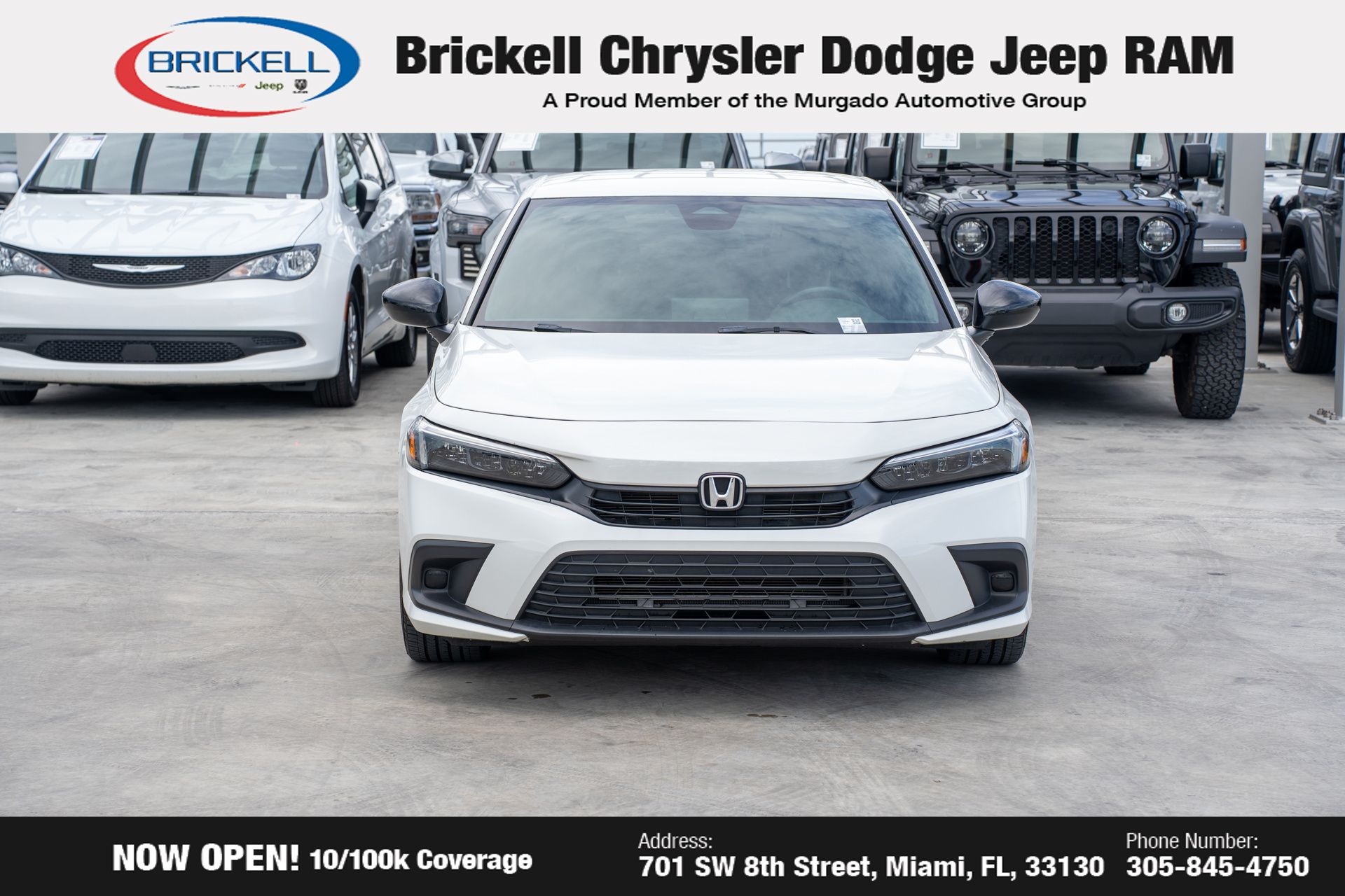 Used 2023 Honda Civic Sport with VIN 2HGFE2F55PH519336 for sale in Miami, FL