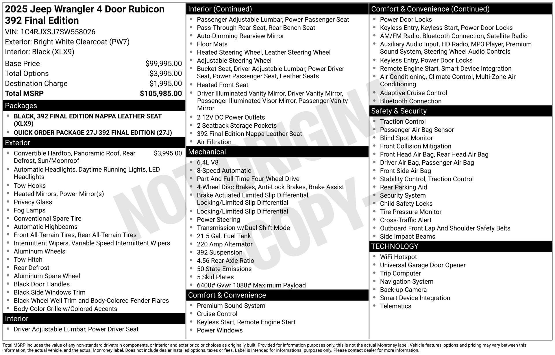2025 Jeep Wrangler 4-Door Rubicon 392 Final Edition - Photo 40