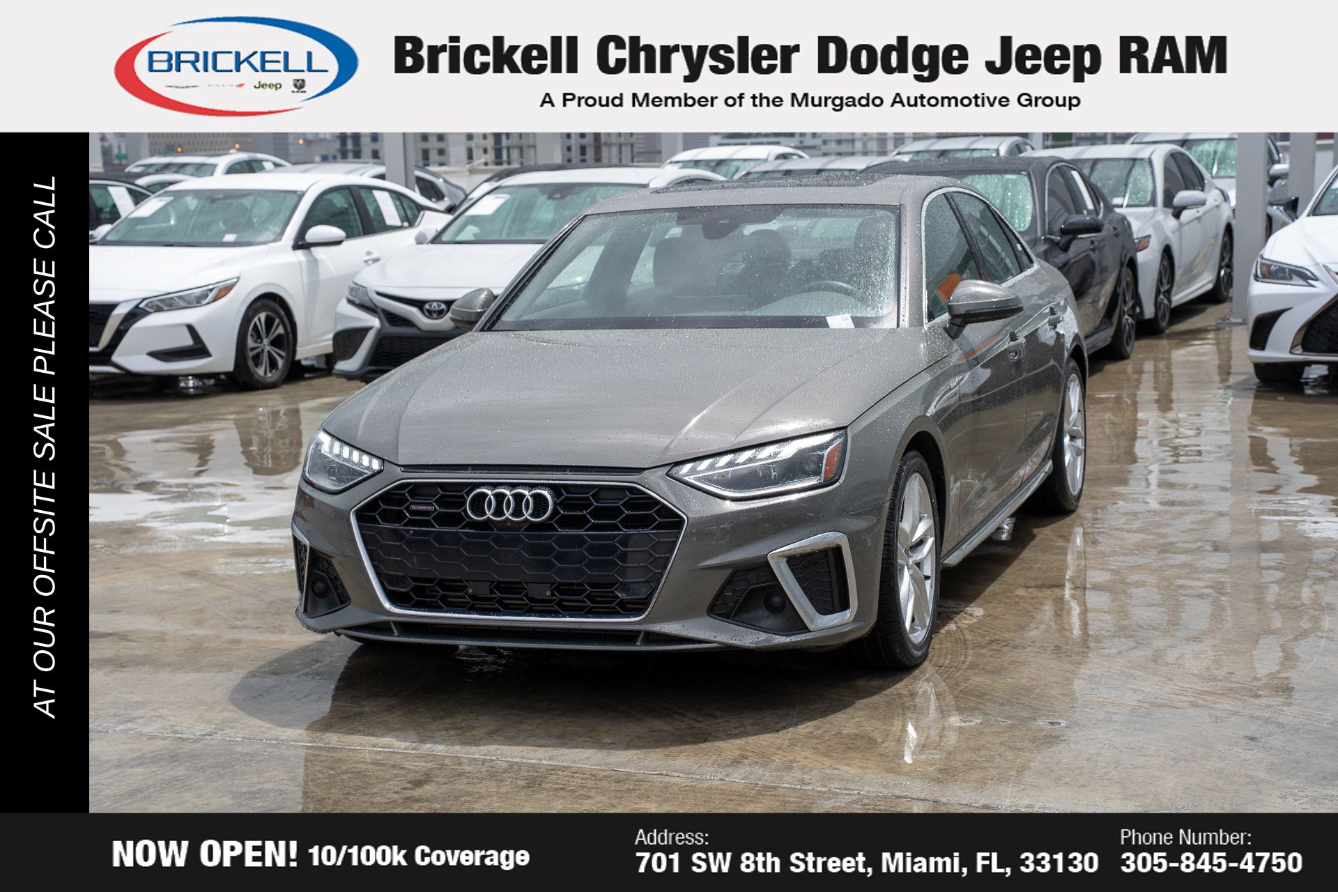 Used 2023 Audi A4 Premium Plus with VIN WAUEAAF45PN005398 for sale in Miami, FL
