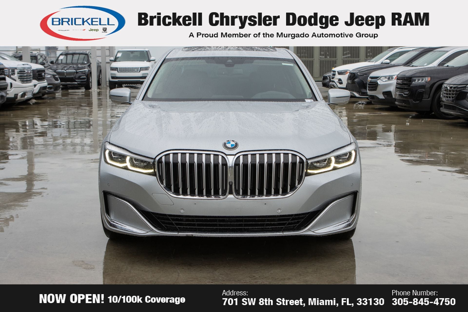 Used 2020 BMW 7 Series 740i with VIN WBA7T2C01LCD53430 for sale in Miami, FL