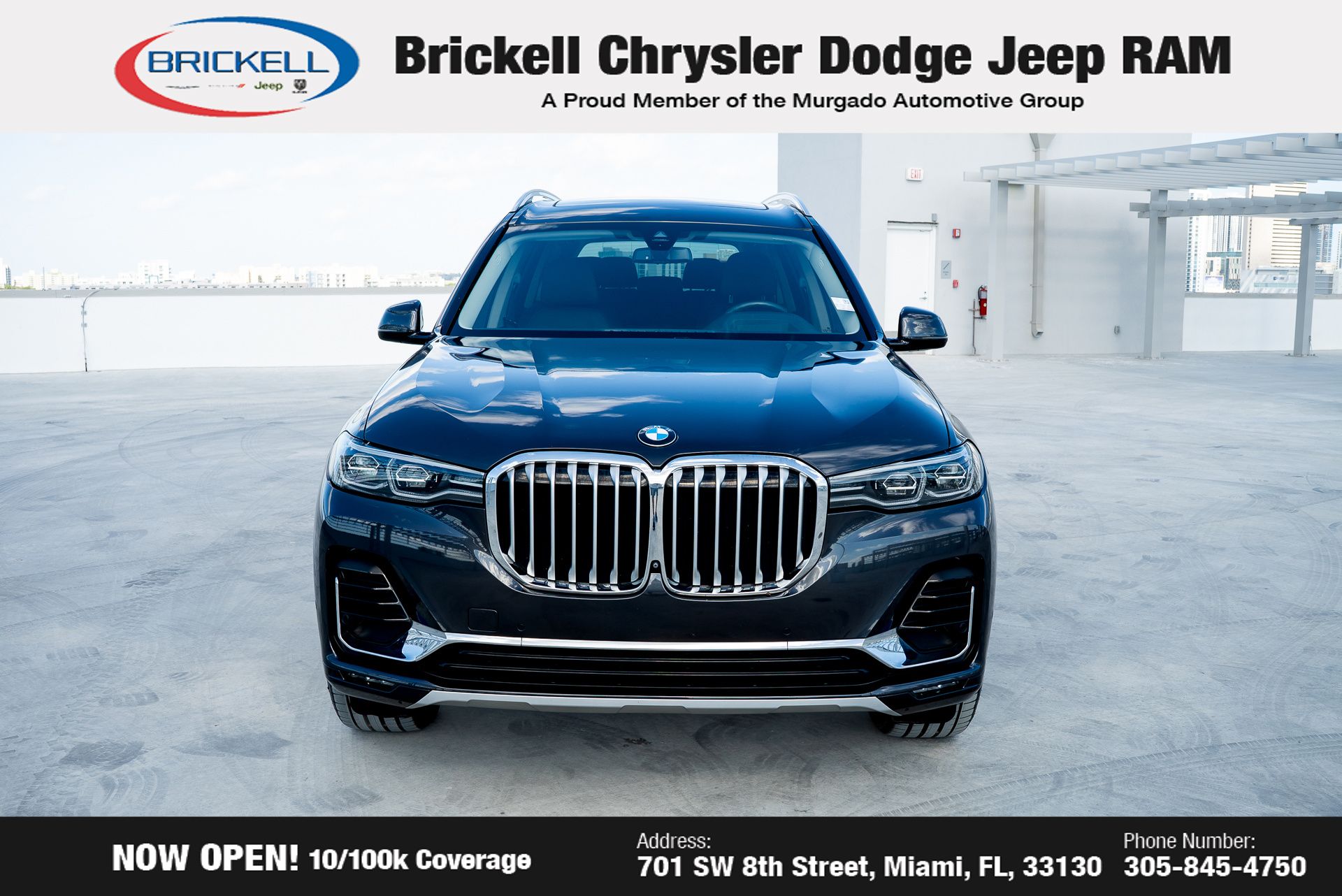 Used 2022 BMW X7 40i with VIN 5UXCW2C09N9K09905 for sale in Miami, FL