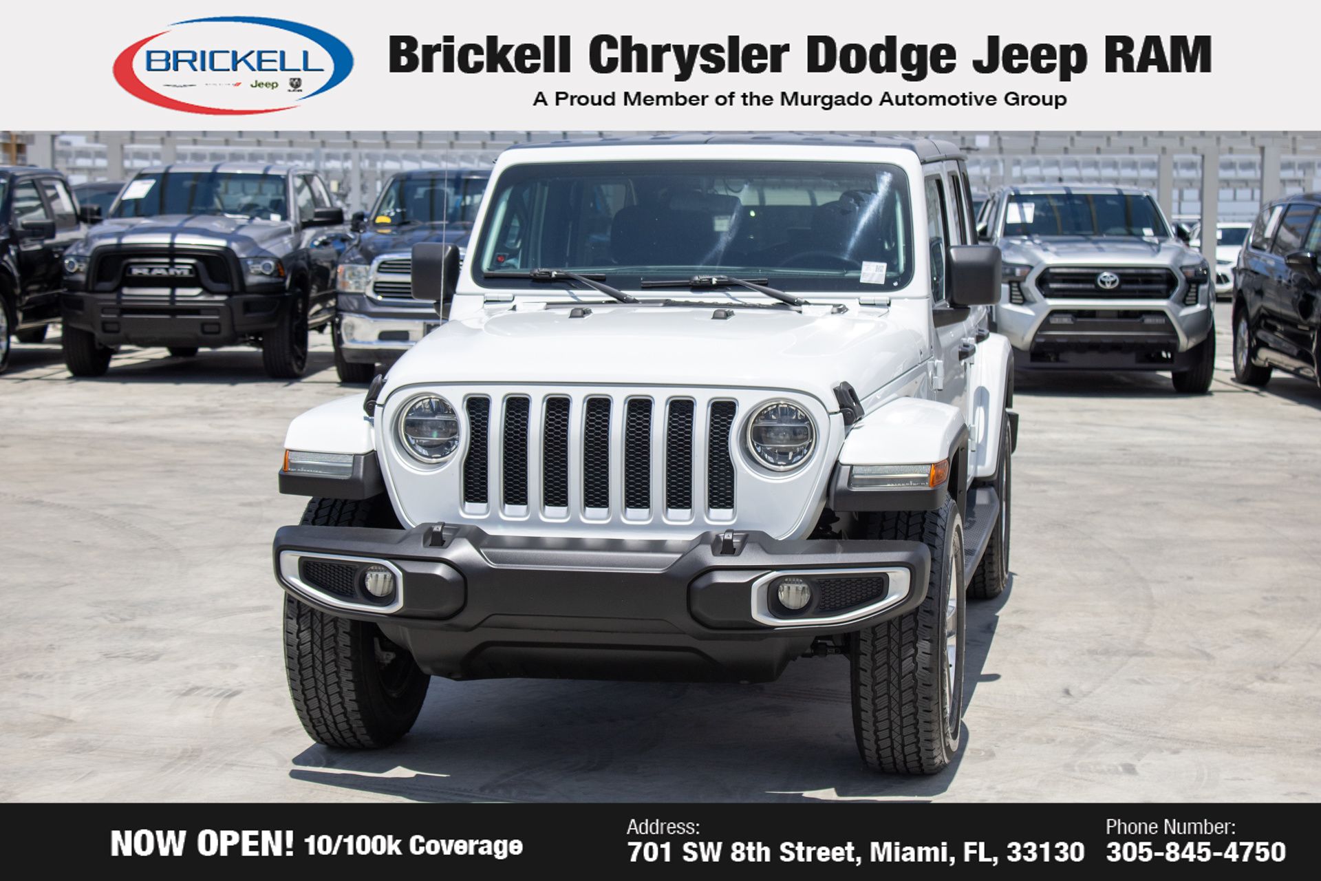 Used 2018 Jeep All-New Wrangler Unlimited Sahara with VIN 1C4HJXEG5JW145600 for sale in Miami, FL