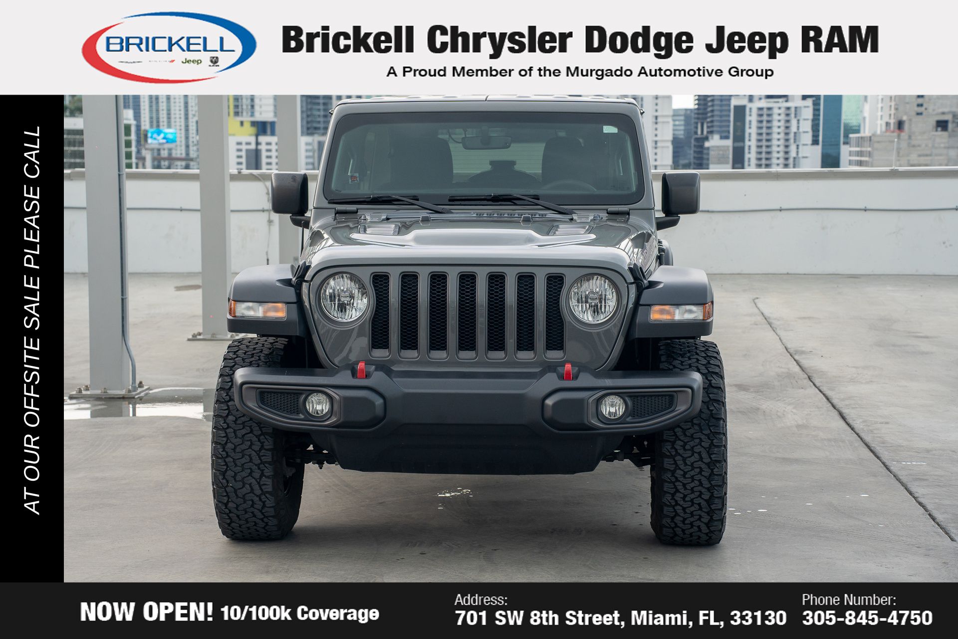 Used 2023 Jeep Wrangler 4-Door Rubicon with VIN 1C4HJXFG0PW608041 for sale in Miami, FL