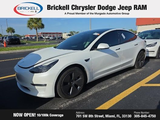 Used 2021 Tesla Model 3 Base with VIN 5YJ3E1EA1MF088215 for sale in Miami, FL