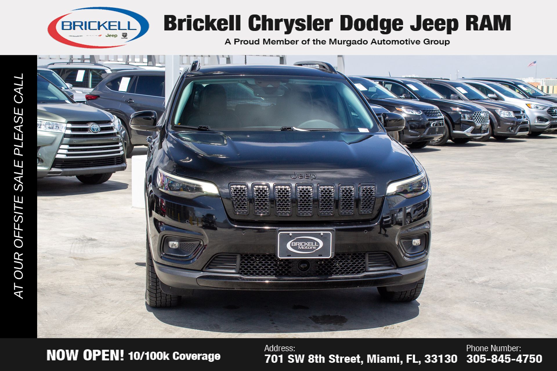 Used 2023 Jeep Cherokee Altitude Lux with VIN 1C4PJMMB2PD114762 for sale in Miami, FL
