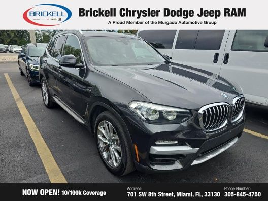 Used 2019 BMW X3 30i with VIN 5UXTR7C52KLF36373 for sale in Miami, FL