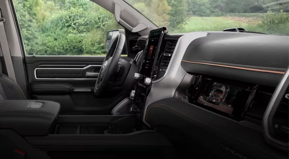 Black interior of a 2026 Ram 1500 for sale near Coral Gables