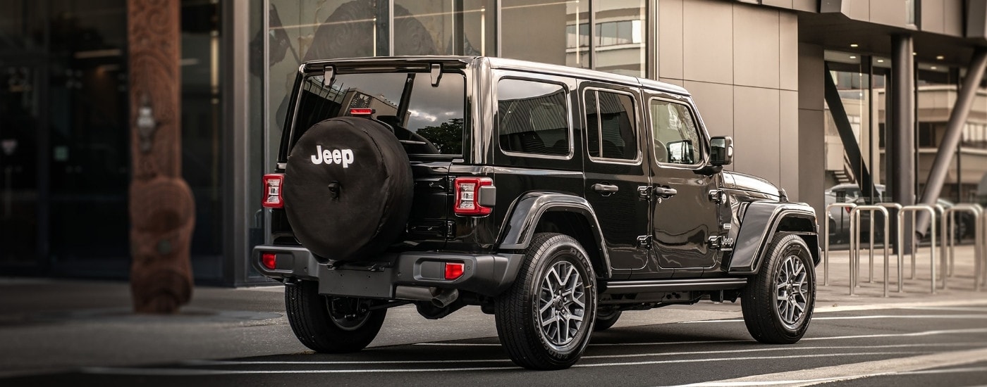 Black 2025 Jeep Wrangler for sale near Hialeah Gardens parked on a city street