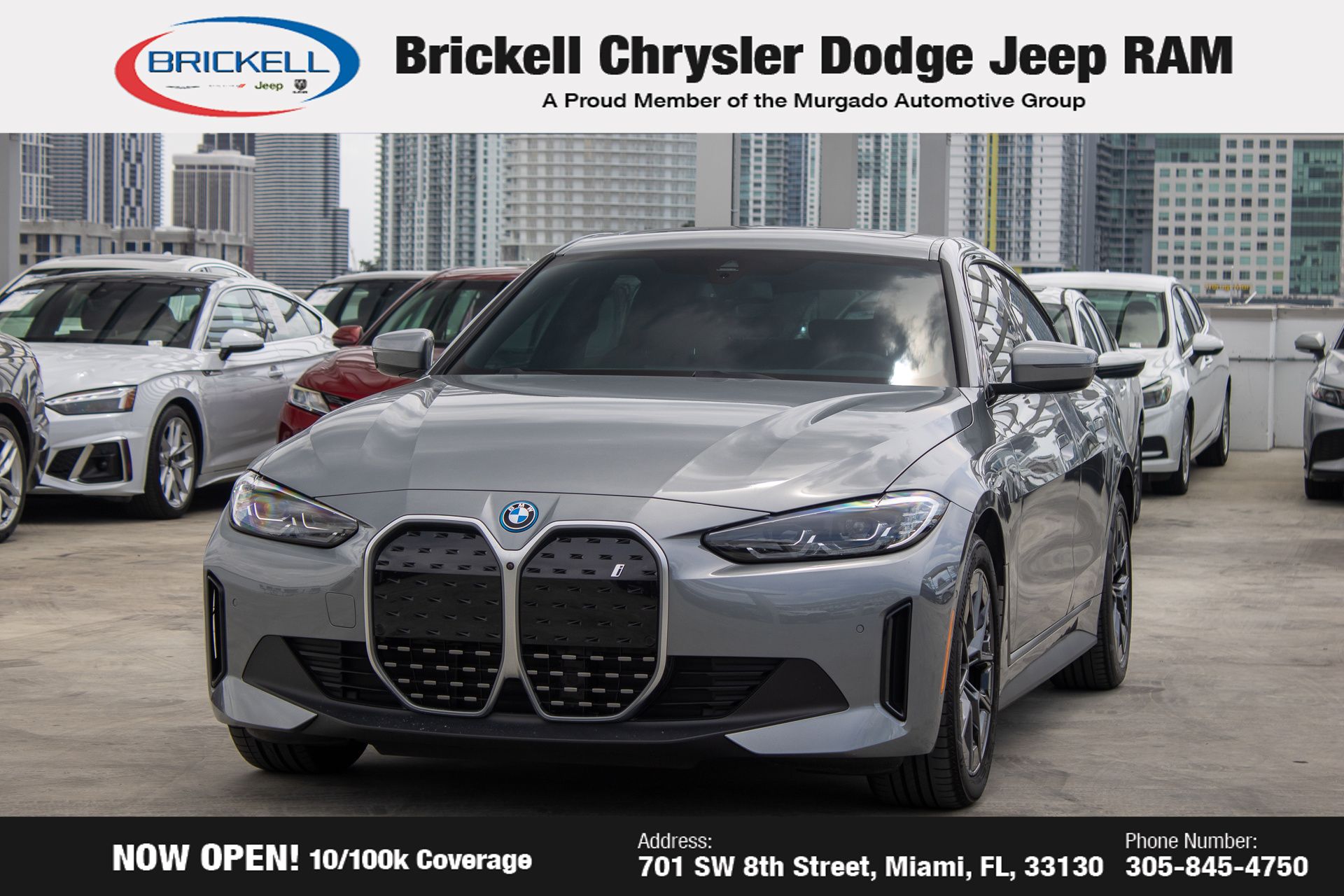 Used 2023 BMW i4 Base with VIN WBY73AW00PFR26925 for sale in Miami, FL