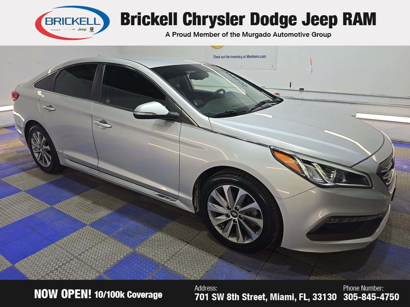 Used 2017 Hyundai Sonata Sport with VIN 5NPE34AF8HH462439 for sale in Miami, FL