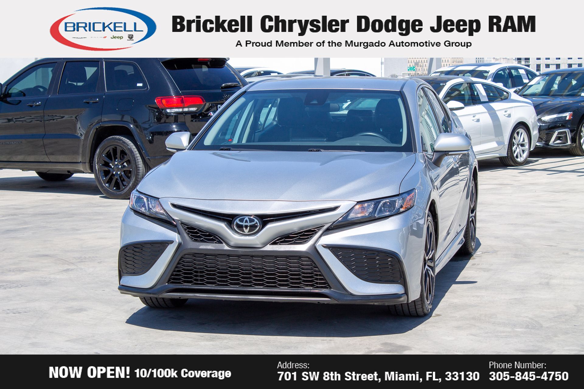 Used 2023 Toyota Camry SE with VIN 4T1G11AK0PU736842 for sale in Miami, FL