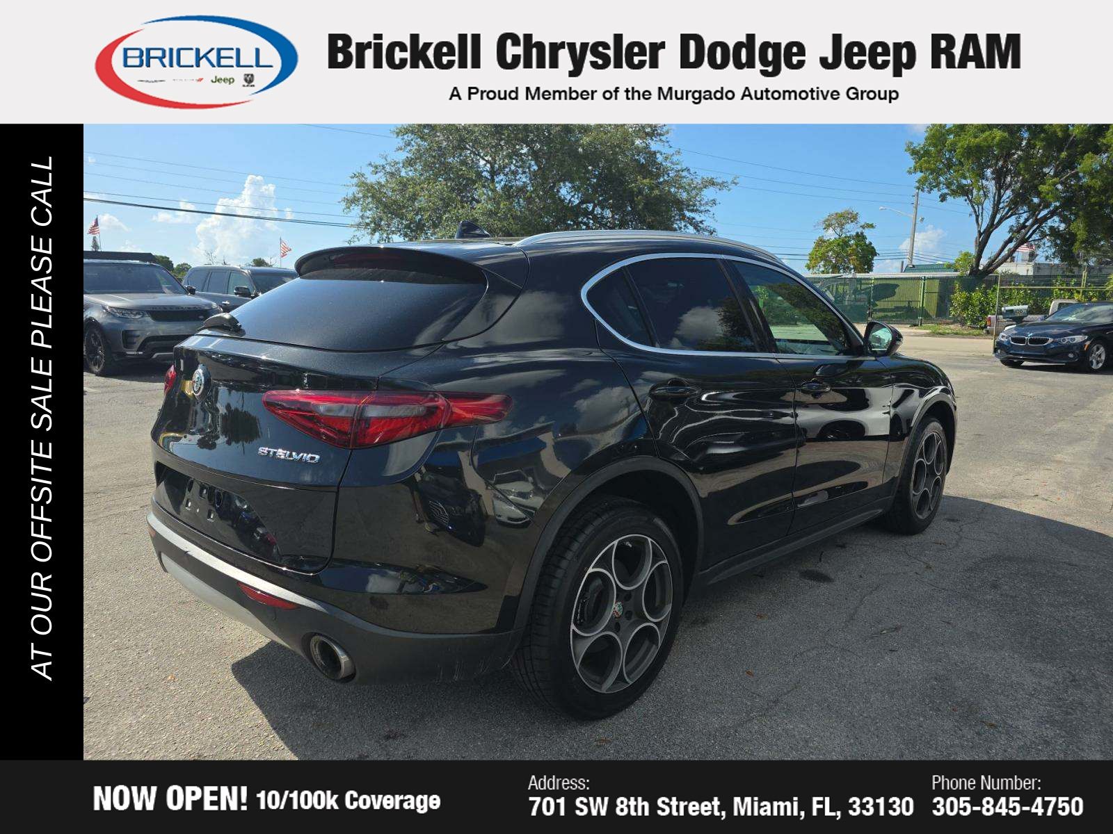 Used 2018 Alfa Romeo Stelvio Ti with VIN ZASFAKBN1J7B80844 for sale in Miami, FL