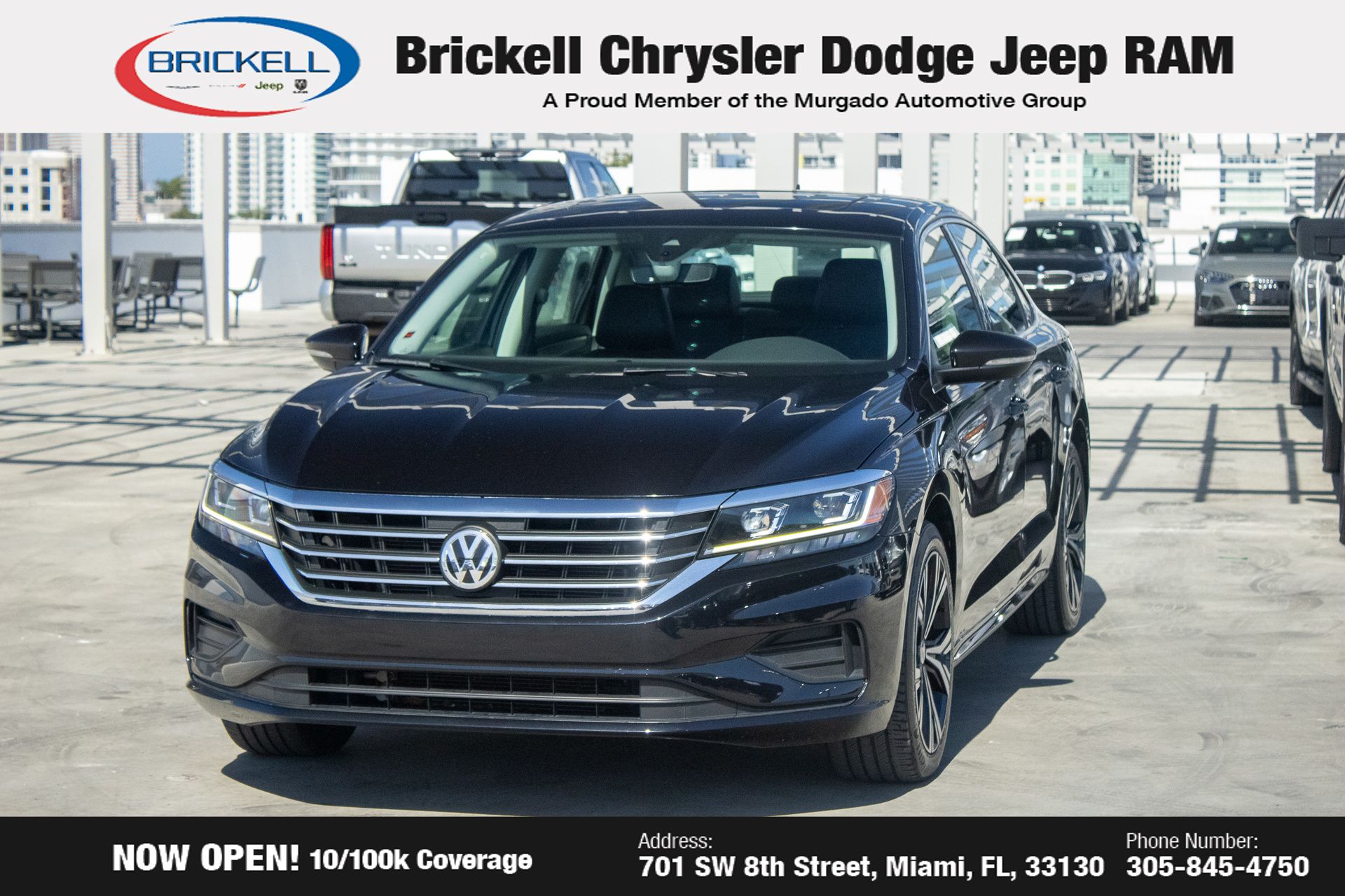 Used 2021 Volkswagen Passat SE with VIN 1VWSA7A37MC016155 for sale in Miami, FL