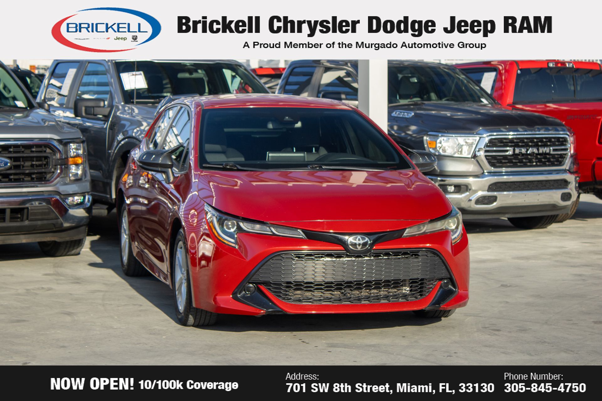 Used 2021 Toyota Corolla Hatchback SE with VIN JTND4MBE2M3132473 for sale in Miami, FL