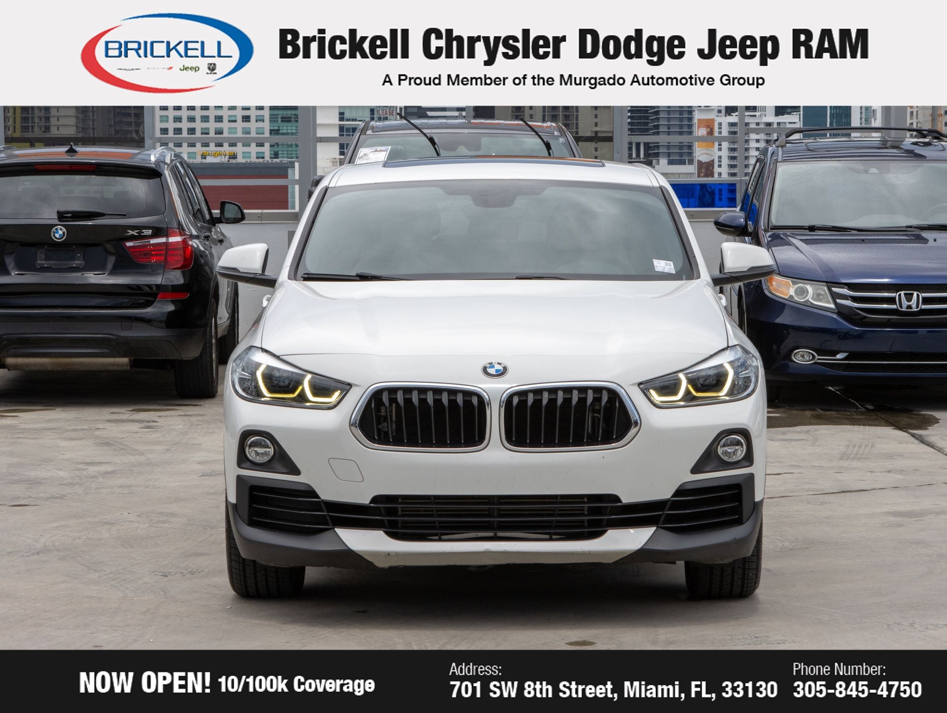 Used 2018 BMW X2 28i with VIN WBXYJ3C32JEJ75557 for sale in Miami, FL