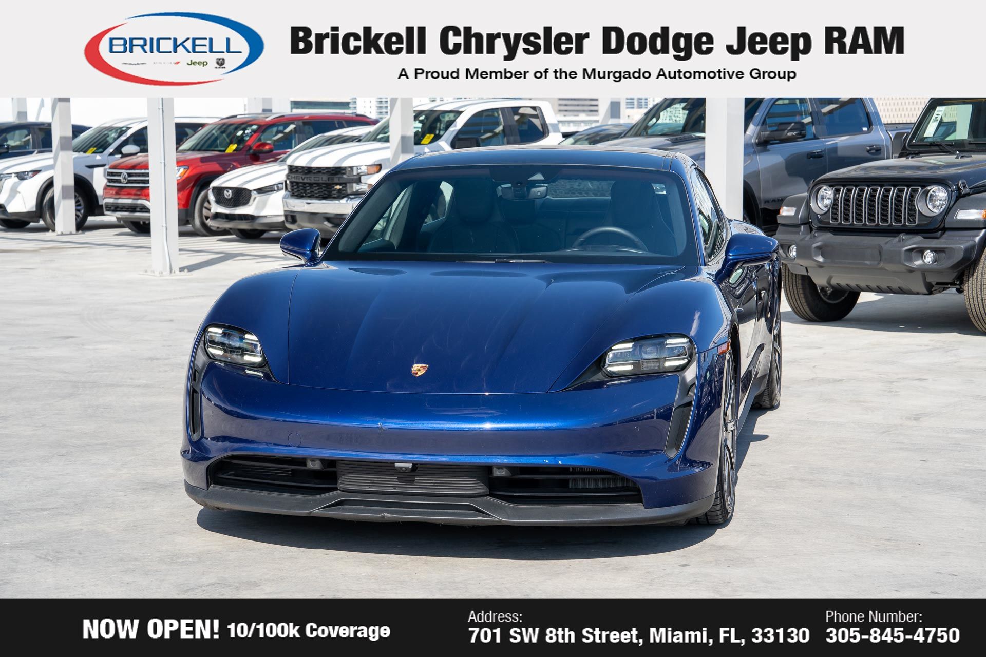 Used 2022 Porsche Taycan S with VIN WP0AB2Y11NSA44451 for sale in Miami, FL