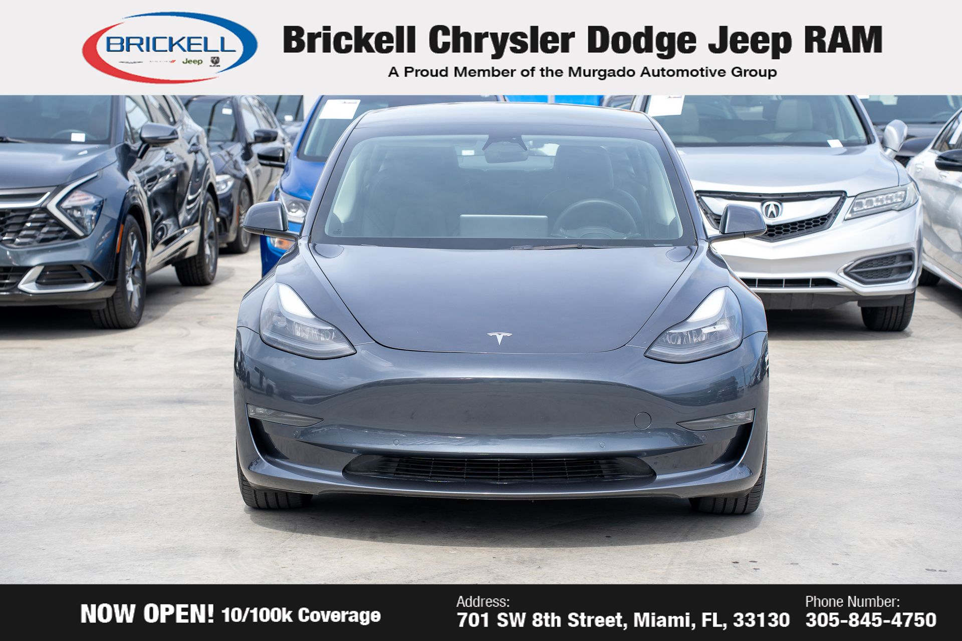 Used 2022 Tesla Model 3 Long Range with VIN 5YJ3E1EB9NF335488 for sale in Miami, FL