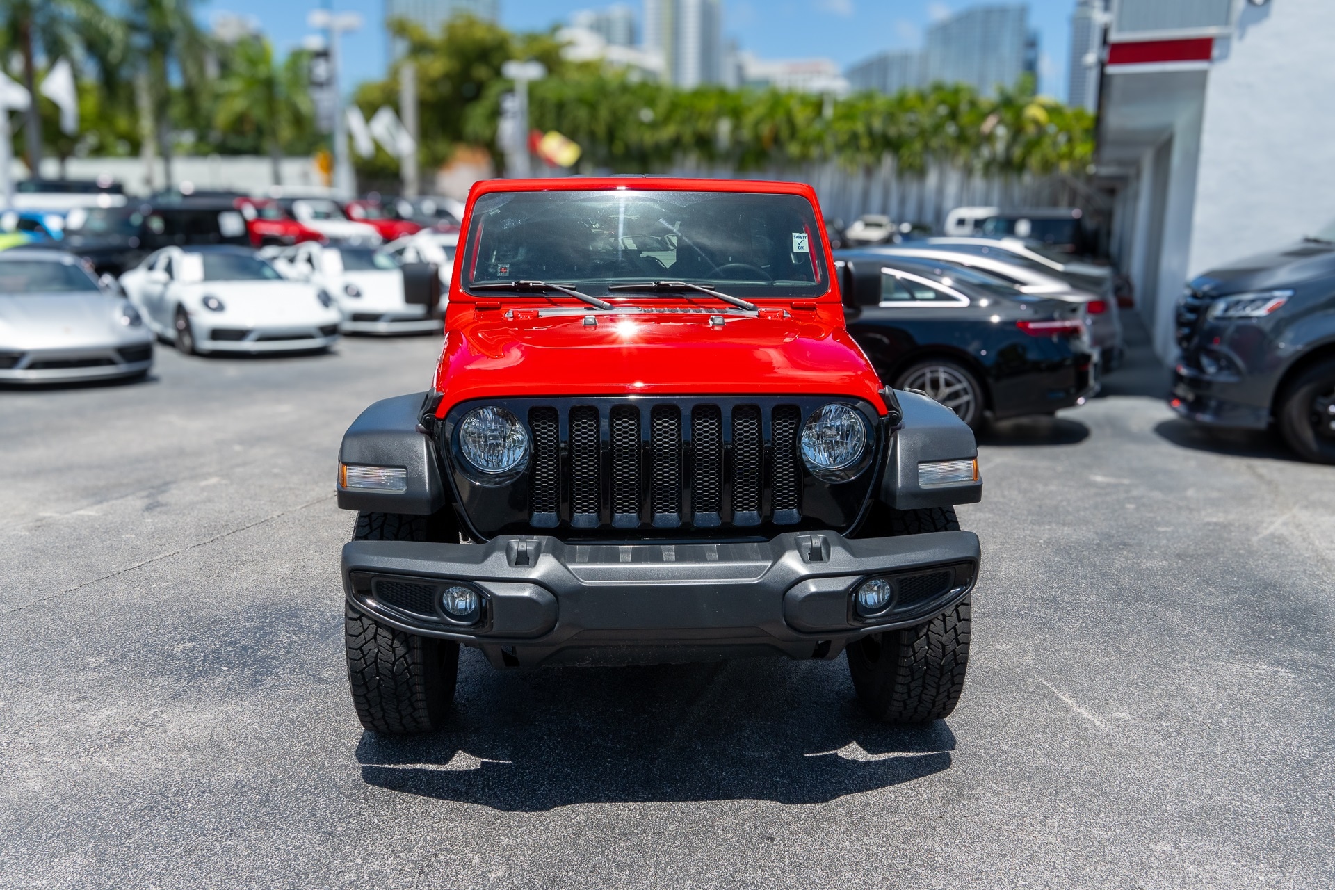 Used 2020 Jeep Wrangler Unlimited Willys Sport with VIN 1C4HJXDG0LW313325 for sale in Miami, FL