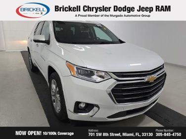 Used 2021 Chevrolet Traverse Premier with VIN 1GNERKKW5MJ225448 for sale in Miami, FL