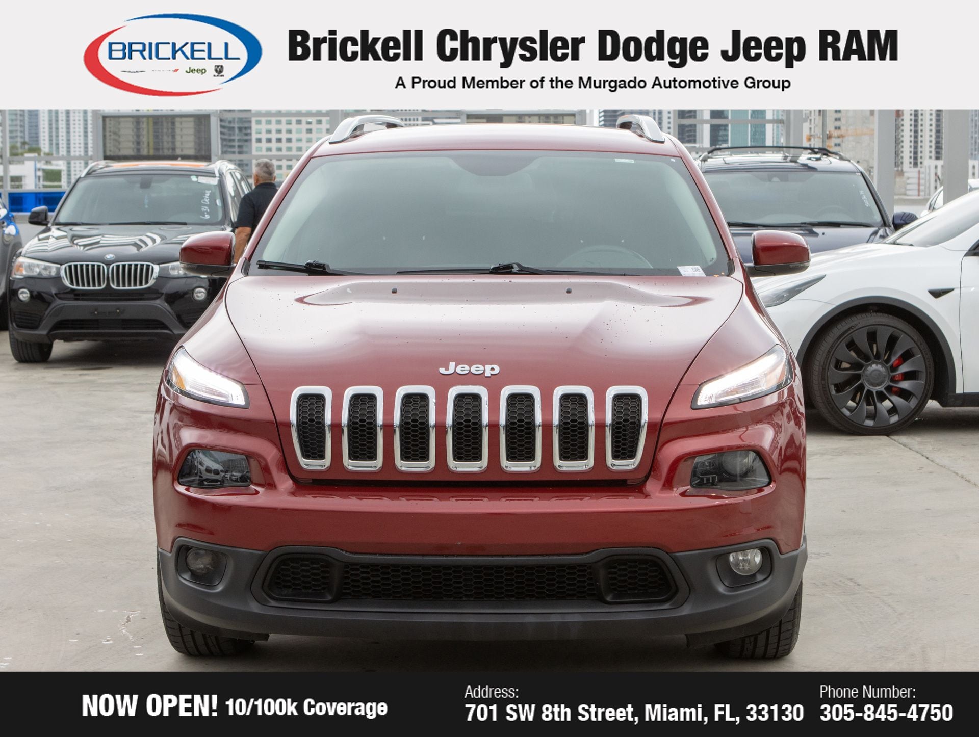 Used 2017 Jeep Cherokee Latitude with VIN 1C4PJLCB2HW650712 for sale in Miami, FL