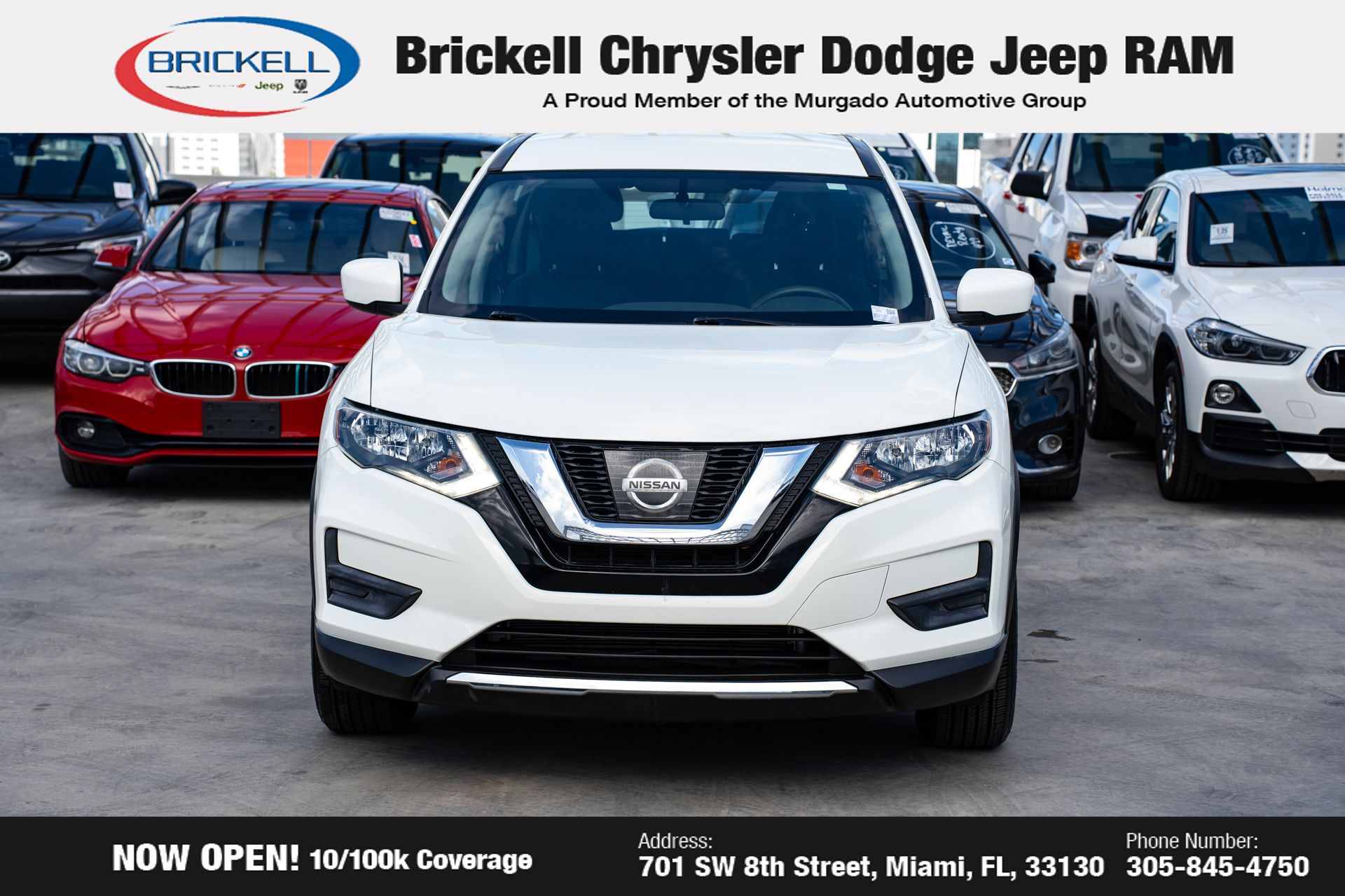 Used 2017 Nissan Rogue S with VIN 5N1AT2MT5HC845055 for sale in Miami, FL