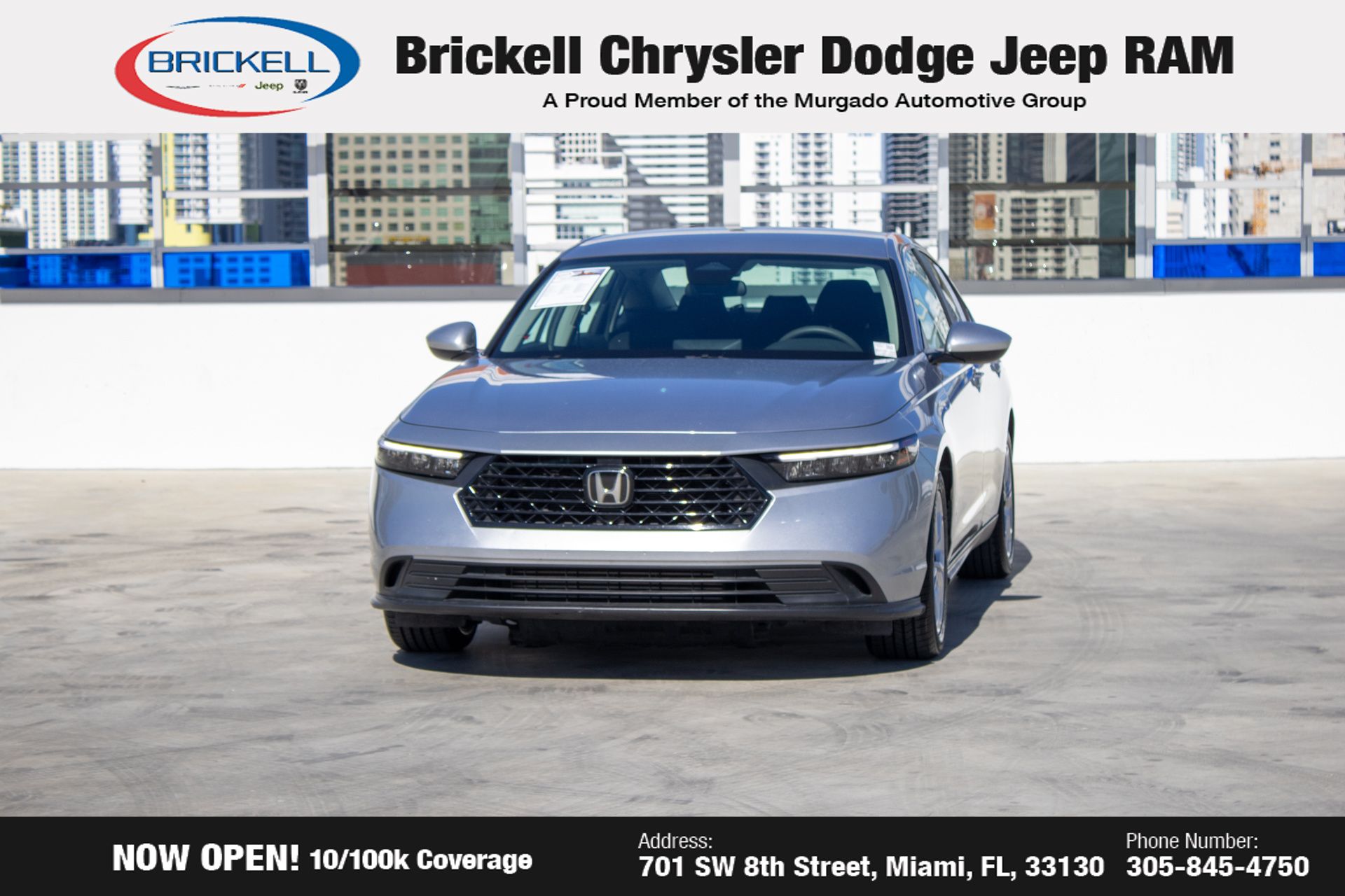 Used 2024 Honda Accord LX with VIN 1HGCY1F20RA013652 for sale in Miami, FL