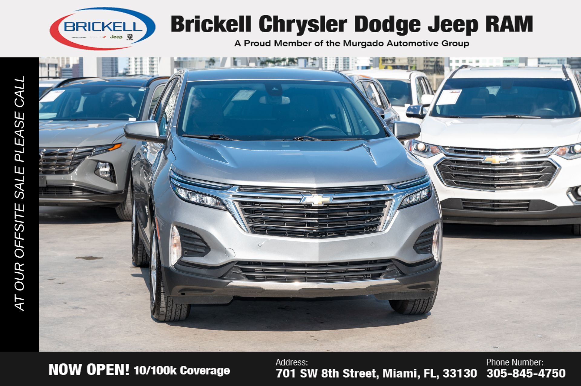 Used 2024 Chevrolet Equinox LT with VIN 3GNAXUEG2RS145244 for sale in Miami, FL