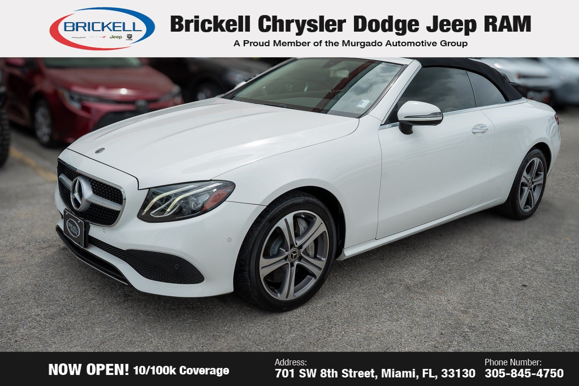 Used 2018 Mercedes-Benz E-Class E400 with VIN WDD1K6GB4JF042894 for sale in Miami, FL