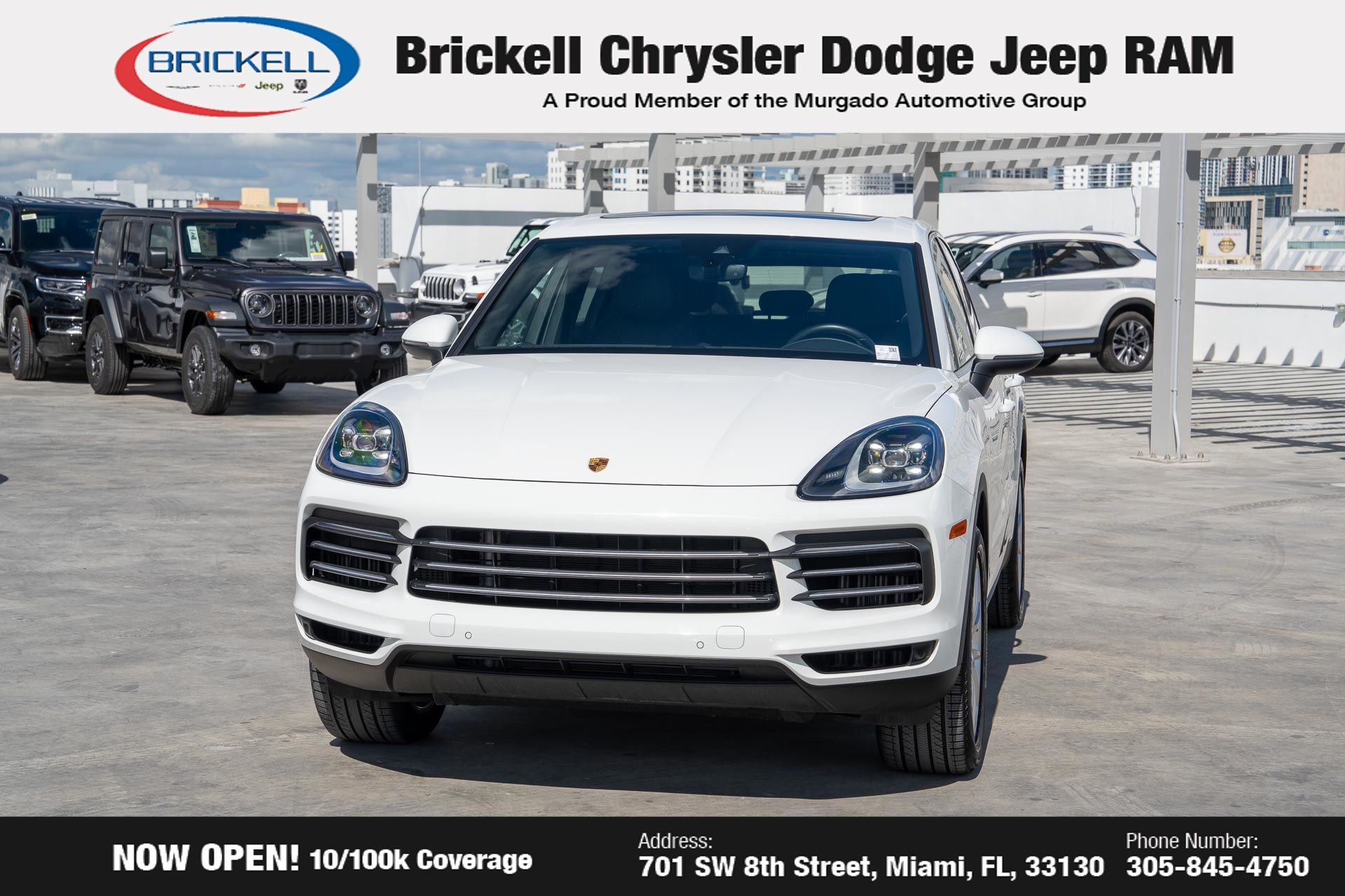Used 2023 Porsche Cayenne Base with VIN WP1AA2AY4PDA09058 for sale in Miami, FL