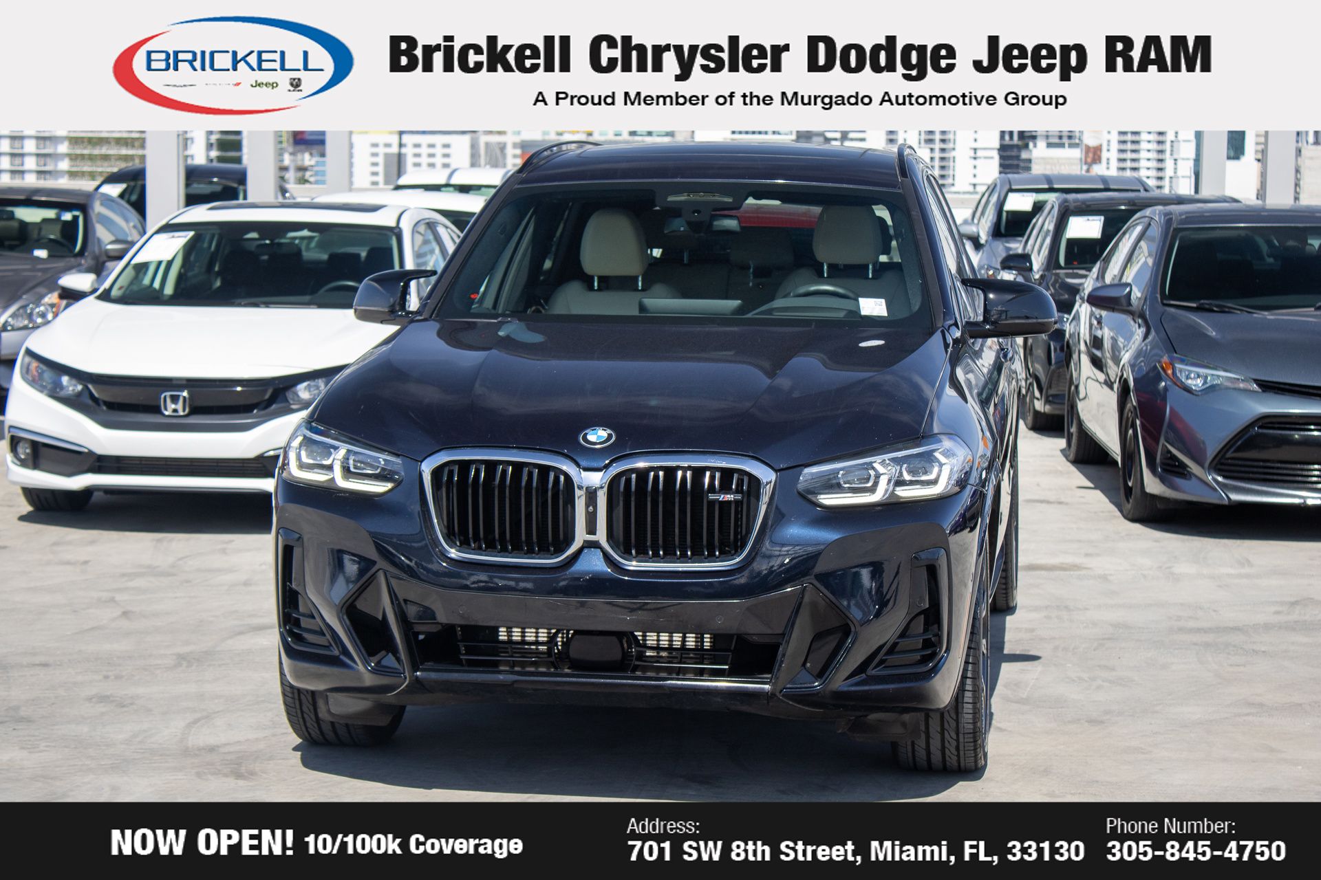 Used 2022 BMW X3 40i with VIN 5UX83DP00N9K08081 for sale in Miami, FL