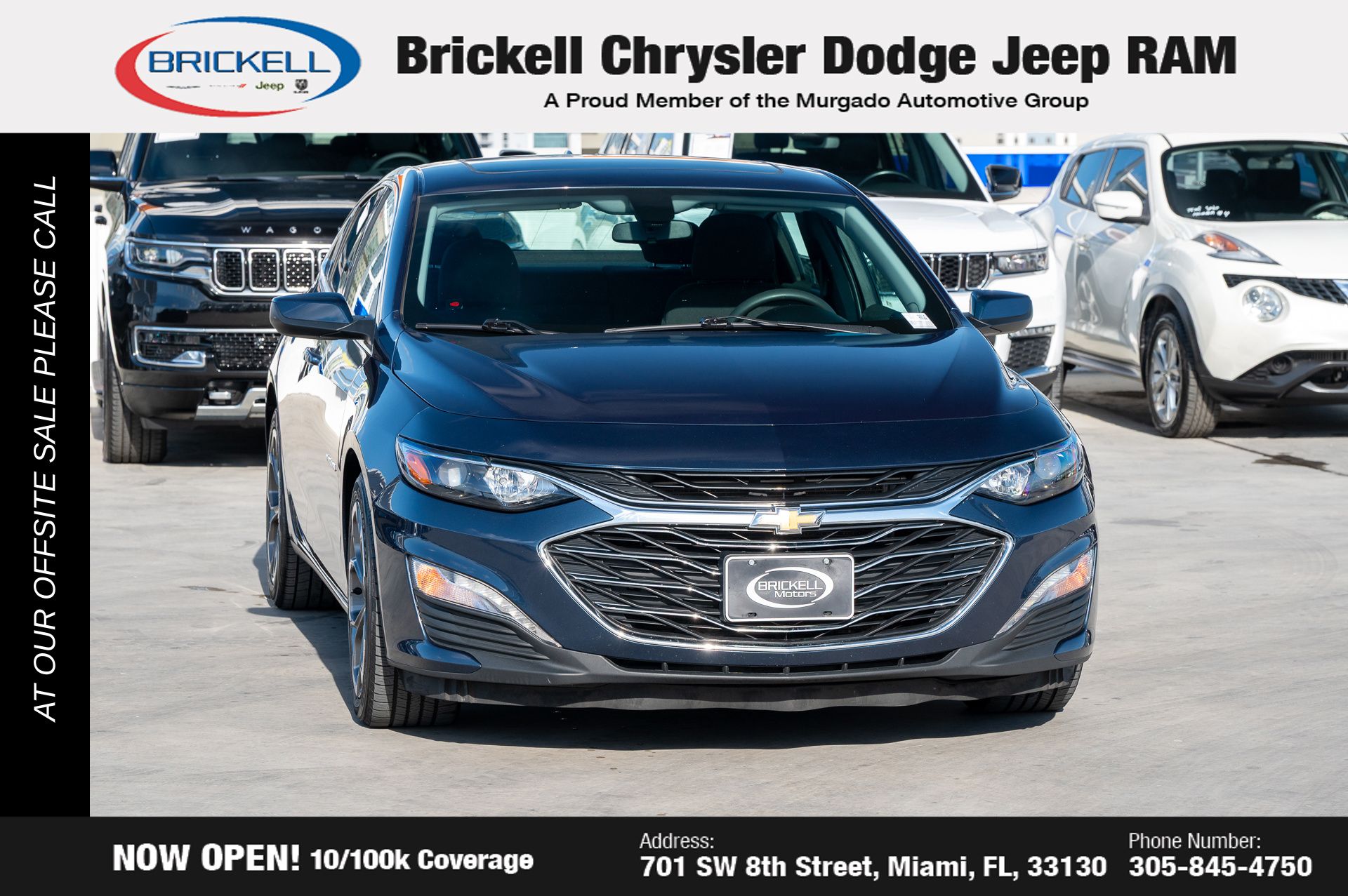 Used 2022 Chevrolet Malibu 1LT with VIN 1G1ZD5ST3NF191006 for sale in Miami, FL
