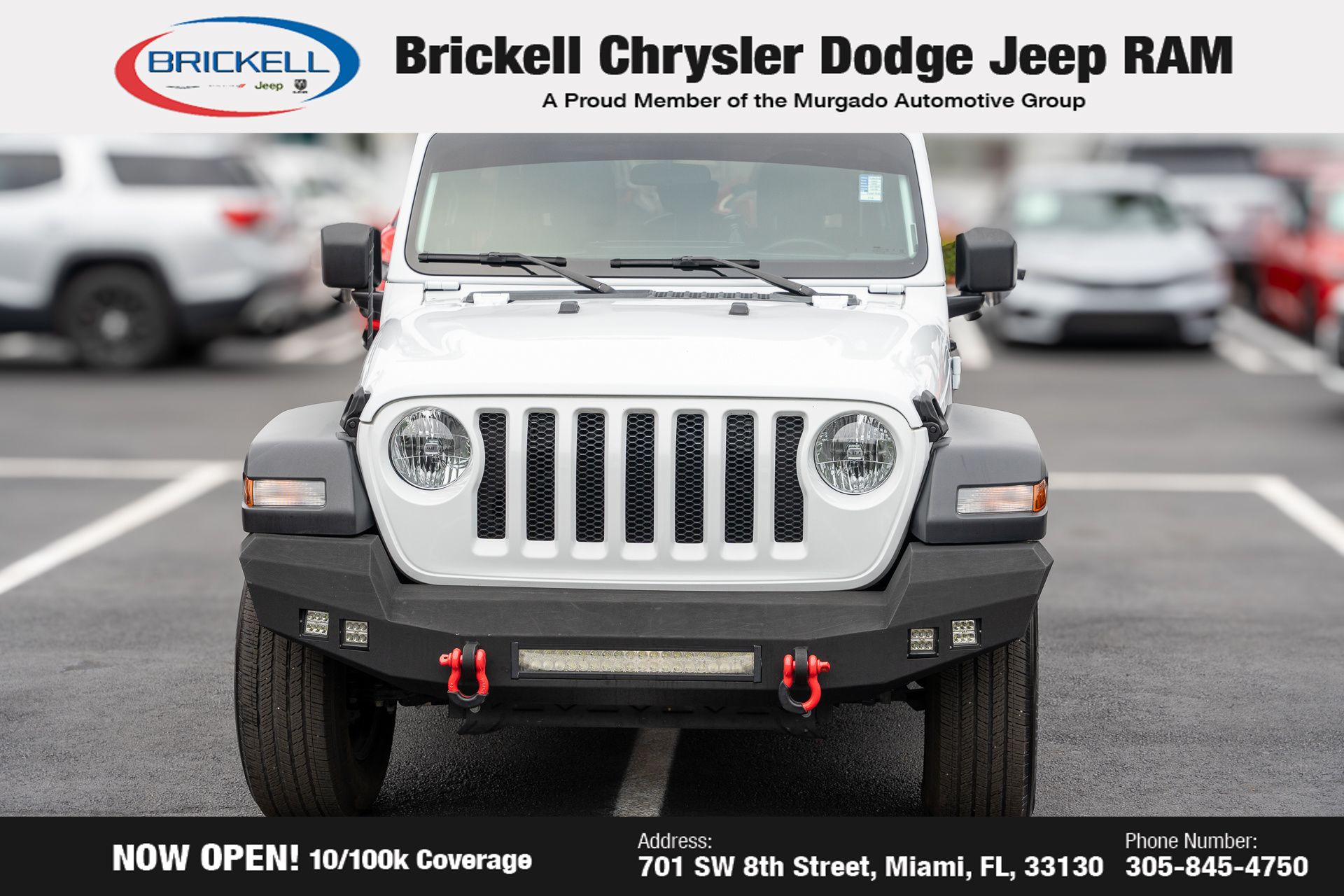 Used 2023 Jeep Wrangler 4-Door Sport with VIN 1C4HJXDN4PW677297 for sale in Miami, FL