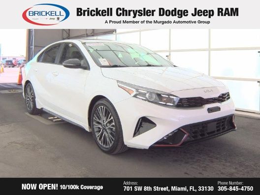 Used 2022 Kia FORTE GT-Line with VIN 3KPF54AD6NE441456 for sale in Miami, FL