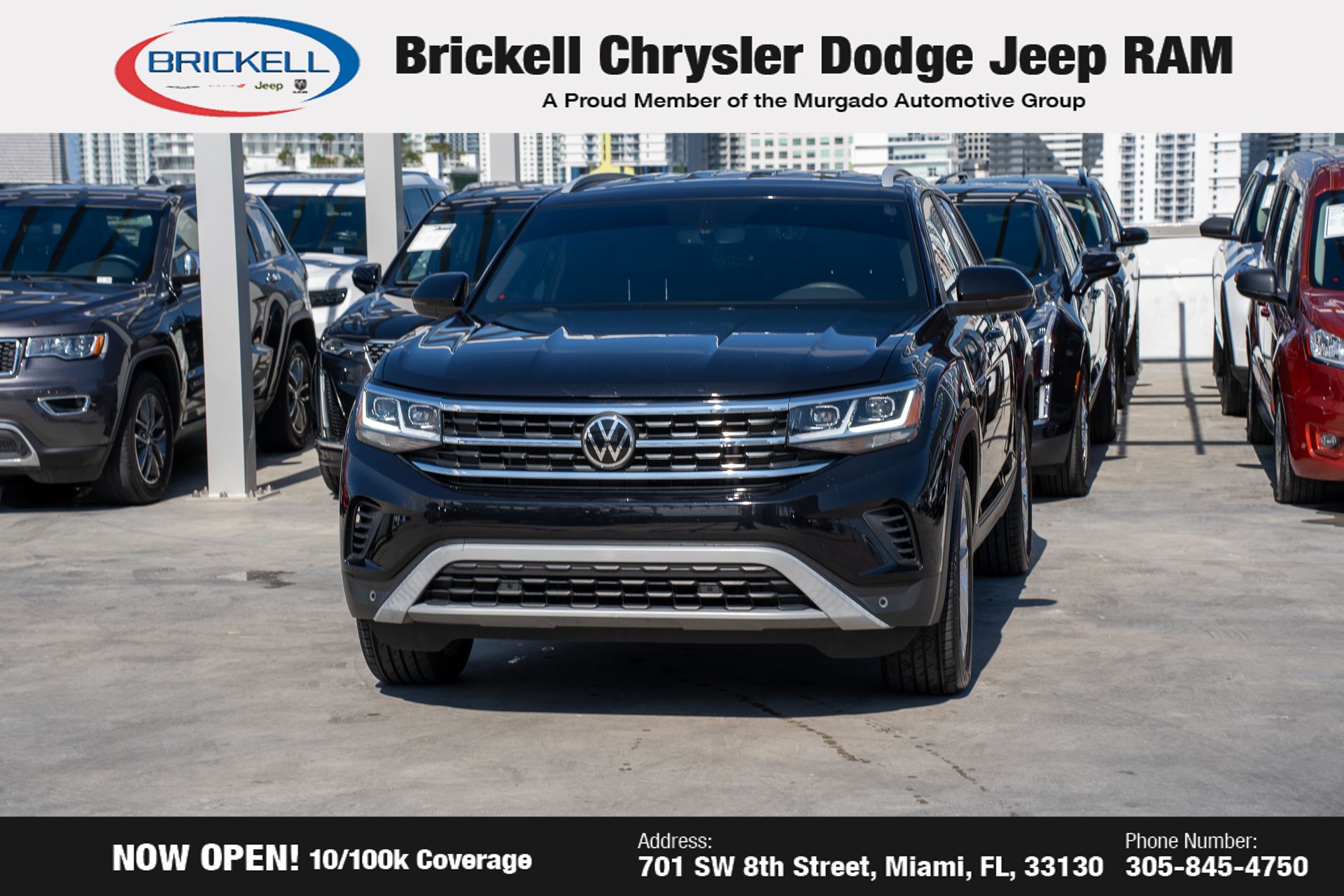 Used 2022 Volkswagen Atlas Cross Sport SE w/Tech with VIN 1V2HC2CA6NC219057 for sale in Miami, FL