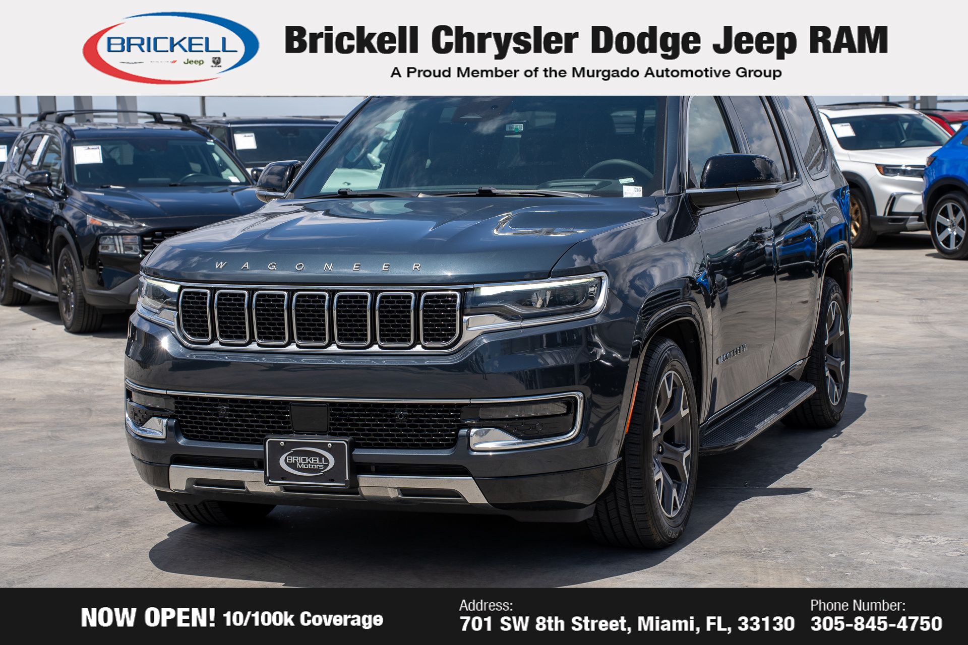 Used 2023 Jeep Wagoneer Series III with VIN 1C4SJVDPXPS505441 for sale in Miami, FL