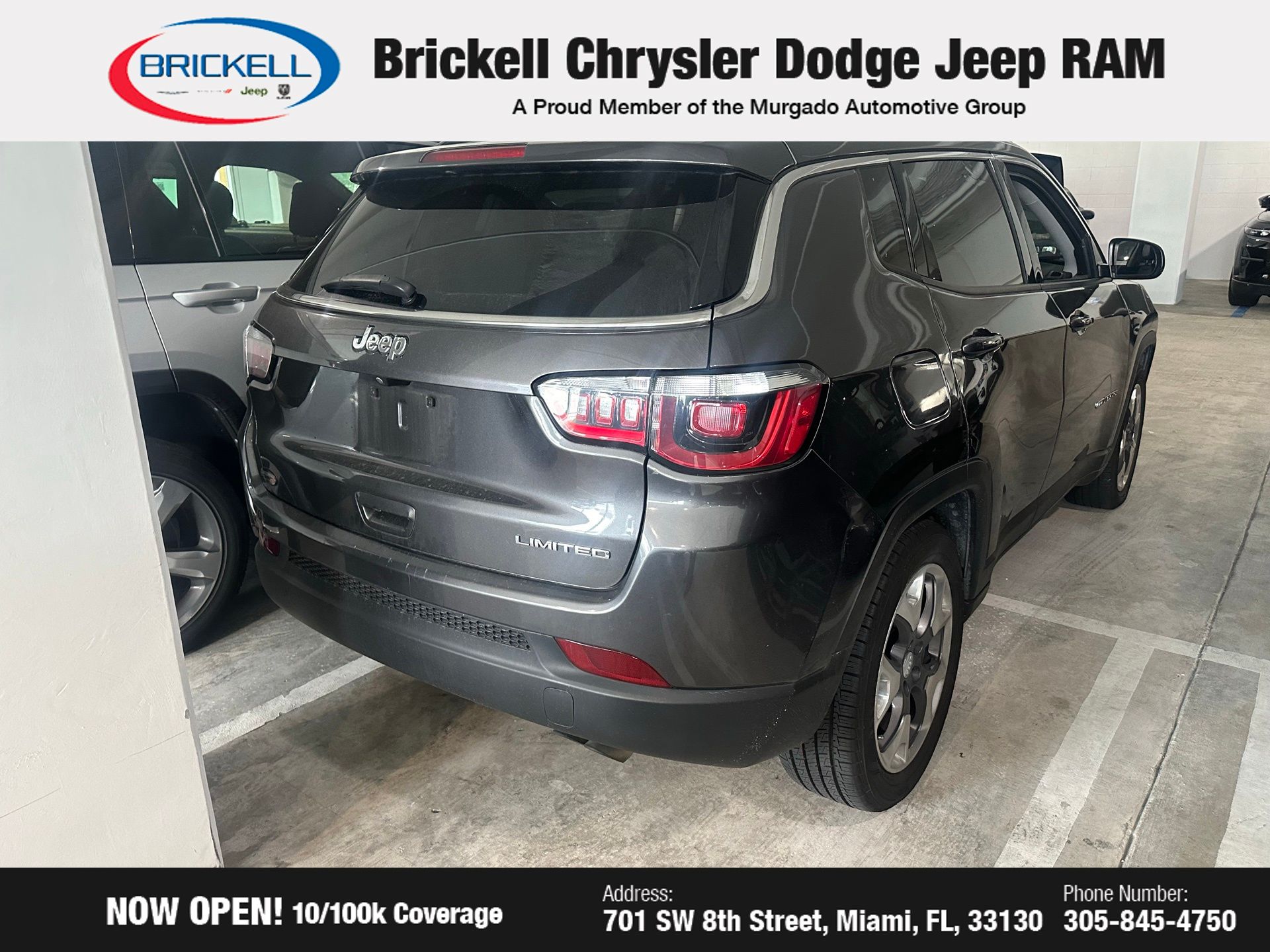 Used 2020 Jeep Compass Limited with VIN 3C4NJCCB0LT114511 for sale in Miami, FL