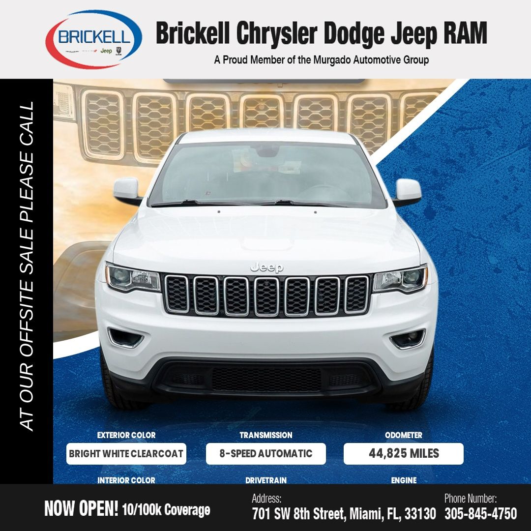 Used 2022 Jeep Grand Cherokee WK Laredo X with VIN 1C4RJEAG0NC155957 for sale in Miami, FL