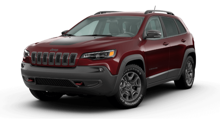 2022 Jeep Cherokee Trailhawk in Velvet Red exterior