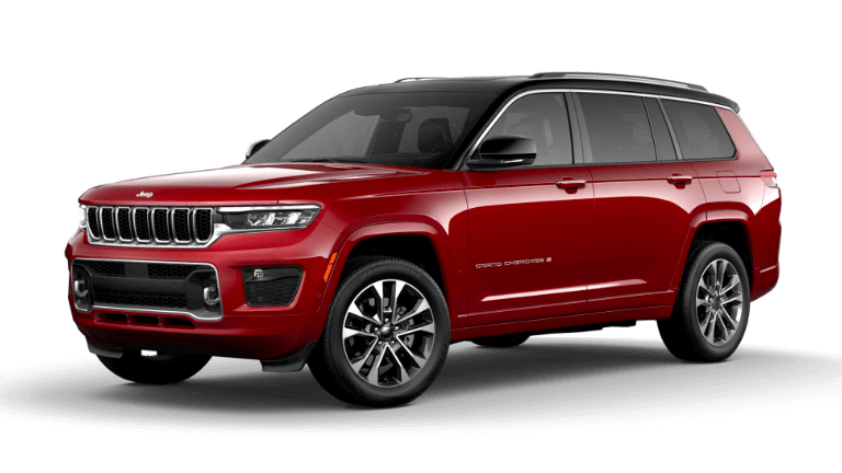 2022 Jeep Grand Cherokee L Overland in Velvet Red Black color