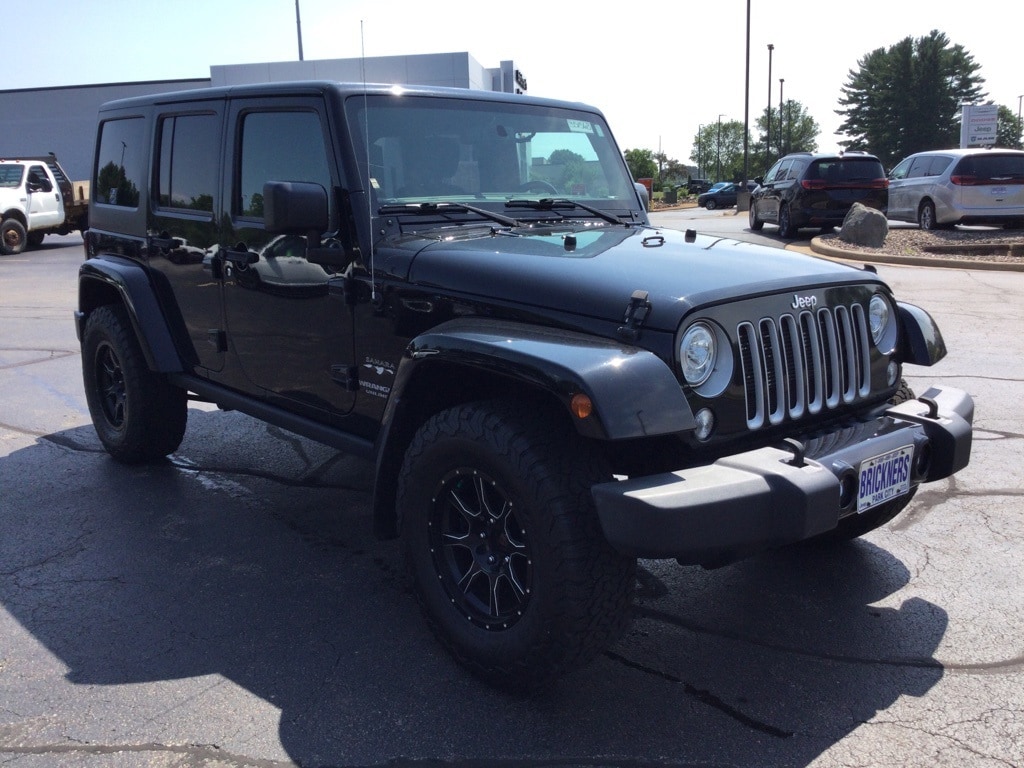 Used 2017 Jeep Wrangler Unlimited Sahara with VIN 1C4BJWEG0HL669104 for sale in Merrill, WI