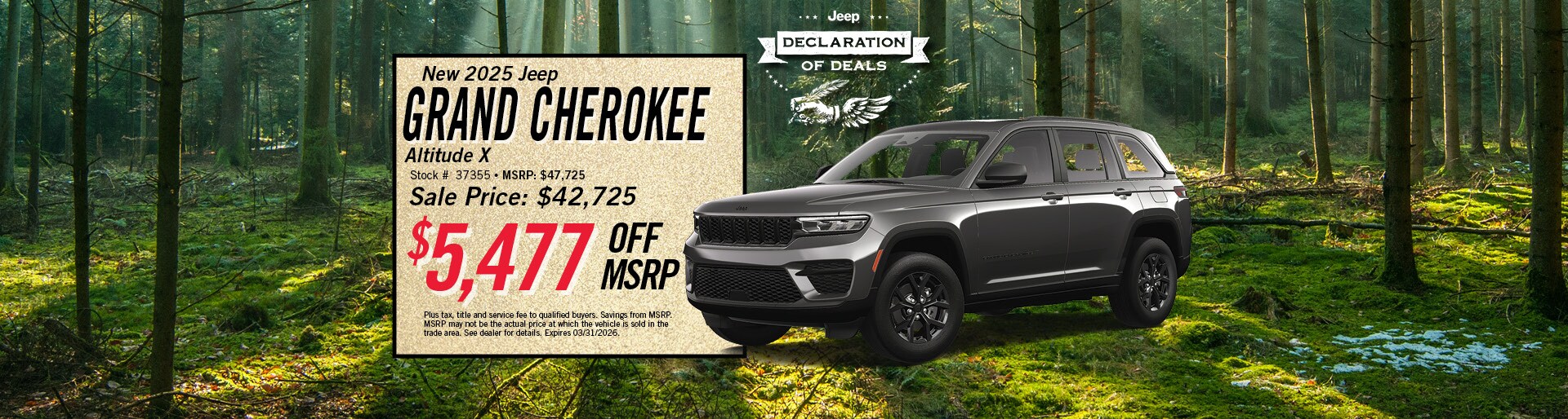 New 2025 Jeep Grand Cherokee Altitude Offer | Merrill, WI