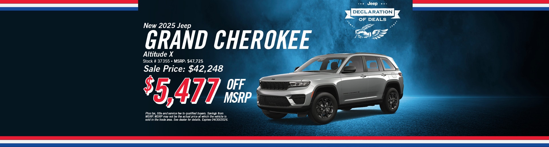 New 2025 Jeep Grand Cherokee Altitude Offer | Merrill, WI