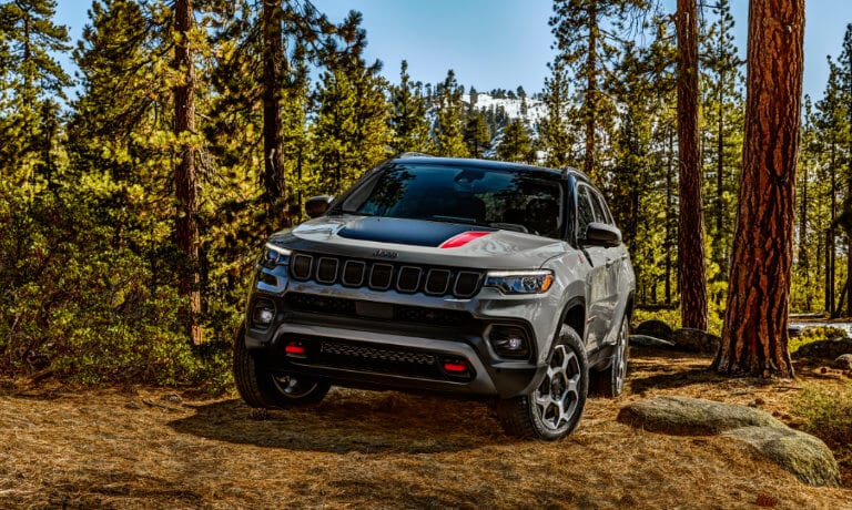 2025 Jeep Compass offroading in forest