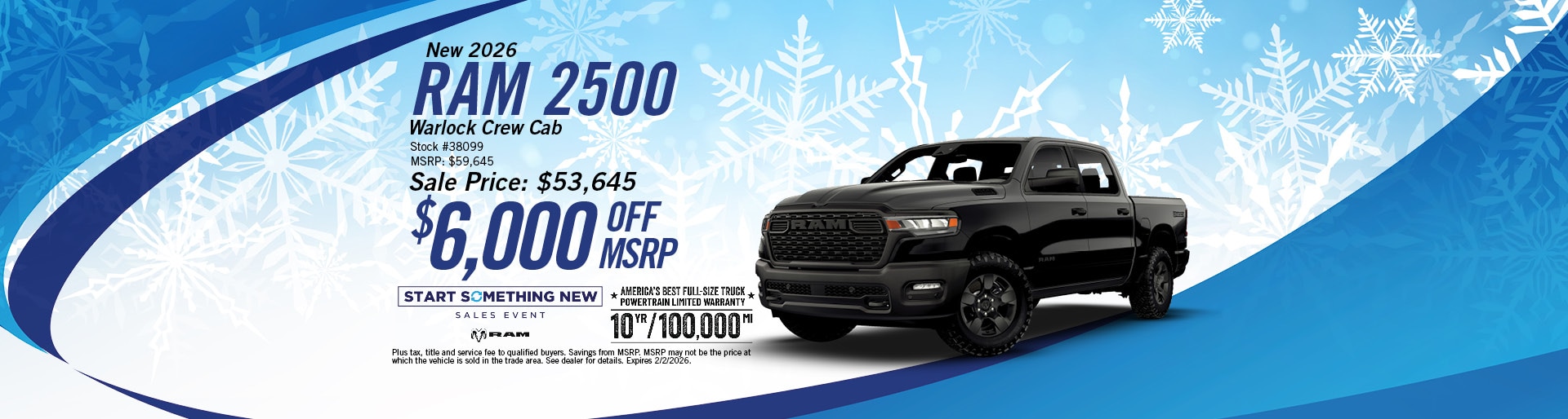 New 2026 Ram 2500 Warlock | Merrill, WI