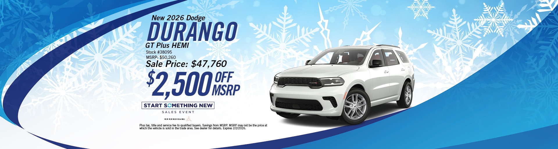 New 2026 Dodge Durango GT Offer | Merrill, WI